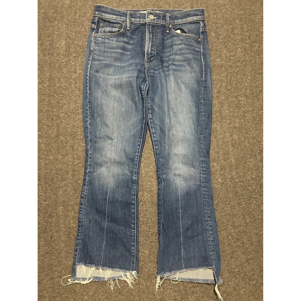 Mother The insider crop step fray jeans women's distressed size 30